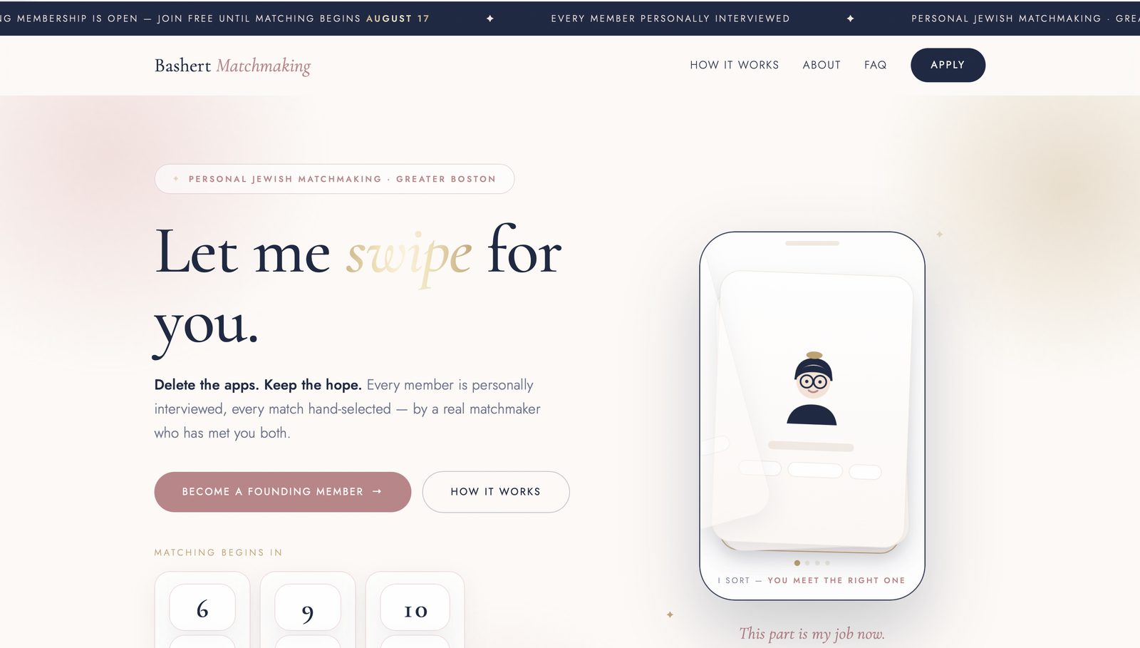 Bashert Matchmaking website
